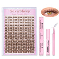 Eyelash Extension Kit DIY Brown Lash Clusters